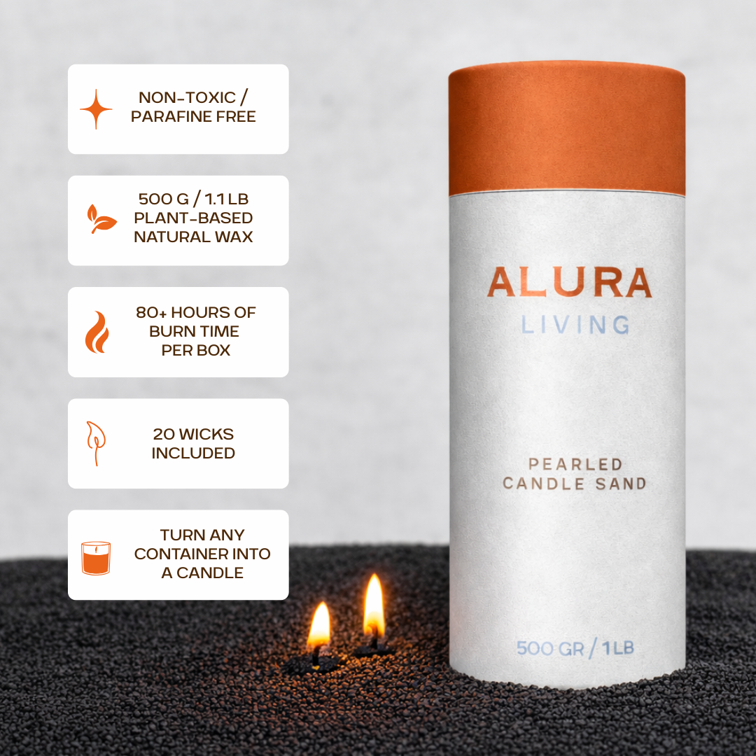Alura Pearled Candle Sand