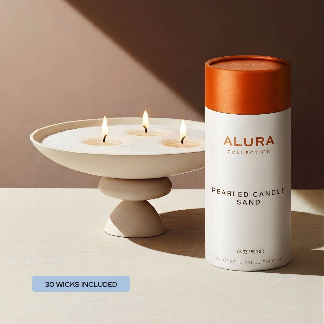 Alura Pearled Candle Sand
