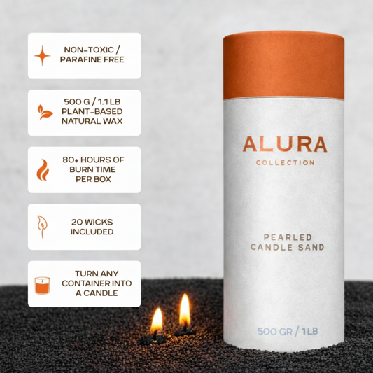 Alura Pearled Candle Sand