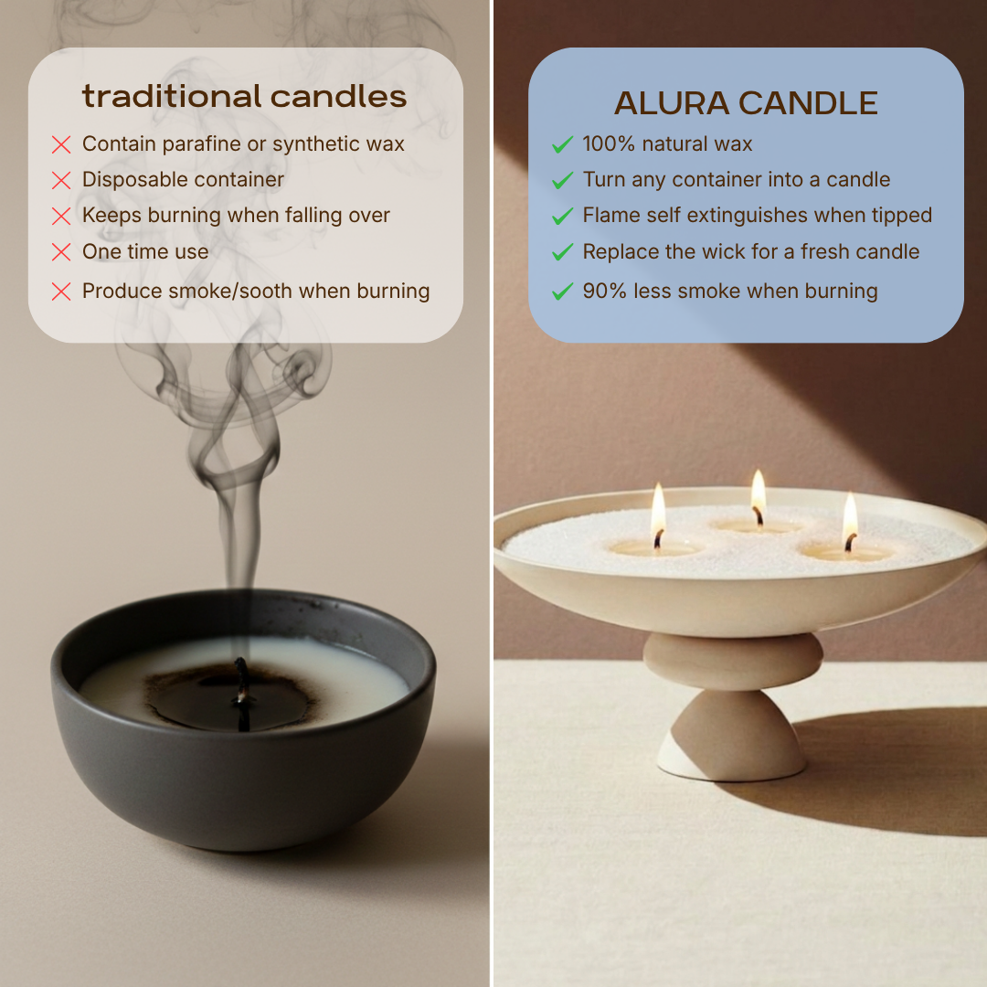 Alura Pearled Candle Sand