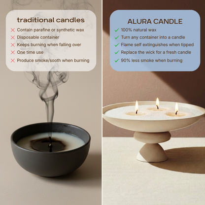 Alura Pearled Candle Sand
