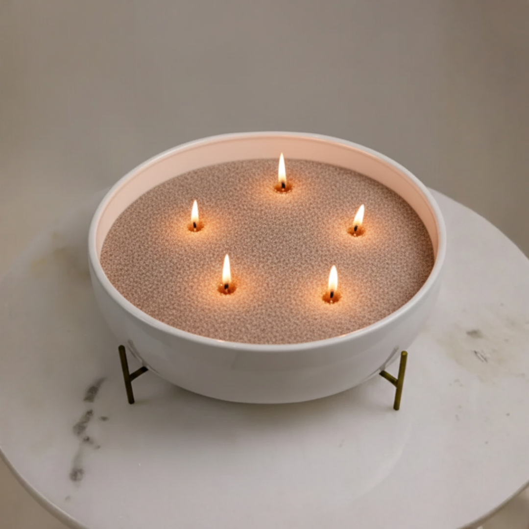 Alura Pearled Candle Sand
